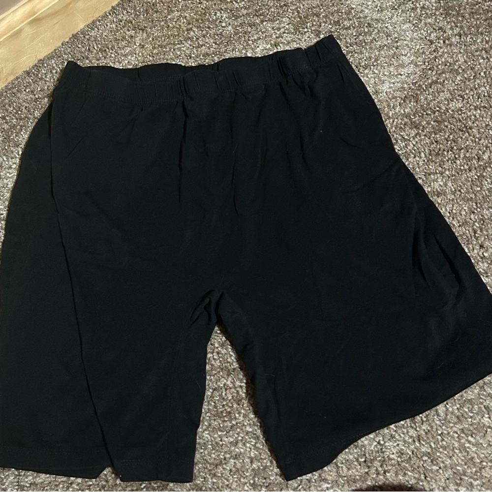 SHEIN Athletic Black Biker Shorts